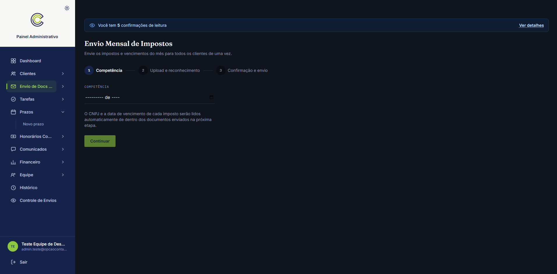 Opção Contabilidade 12